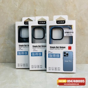 Ốp lưng iPhone 14 Pro Likgus lưng nhám chống sốc tốt